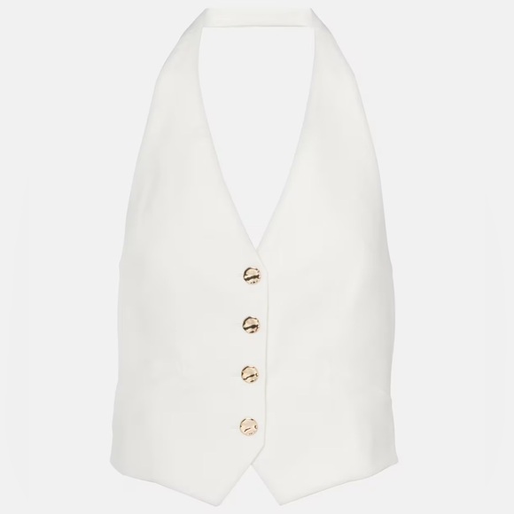 Veronica Beard Arabella Halter Vest Dove NWT - Picture 2 of 11